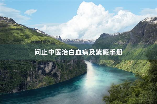 问止中医治白血病及紫癜手册