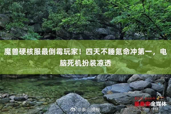 魔兽硬核服最倒霉玩家！四天不睡氪命冲第一，电脑死机扮装凉透
