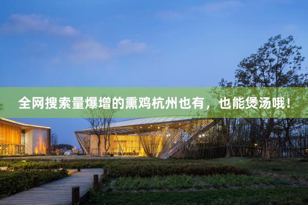 全网搜索量爆增的熏鸡杭州也有，也能煲汤哦！