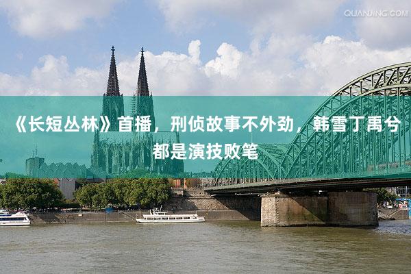 《长短丛林》首播，刑侦故事不外劲，韩雪丁禹兮都是演技败笔